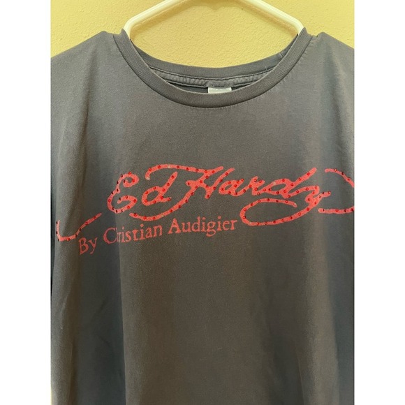 Ed Hardy Rhinestone Y2K Tee​ - Picture 3 of 6